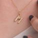 Pingente de Ouro Amarelo com Iniciais Atual
