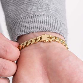 Pulseira-Grumet-em-Ouro-Amarelo-10k-para-Homens