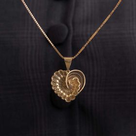 Pingente-de-Coracao-em-Ouro-Amarelo-Design-Trabalhado