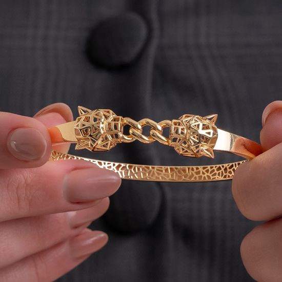 Bracelete-femino-de-pantera-em-ouro