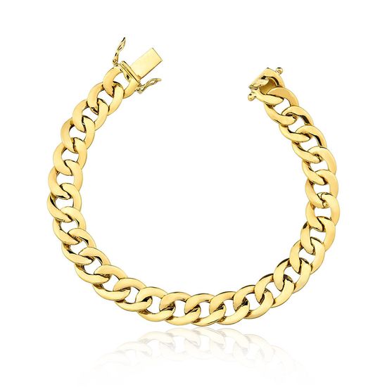 Pulseira-feminina-Groumet-em-ouro-750