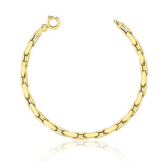 Pulseira-Cardano-em-Ouro-18k-com-Fecho-Mola-PC124-Fluiarte-Joias