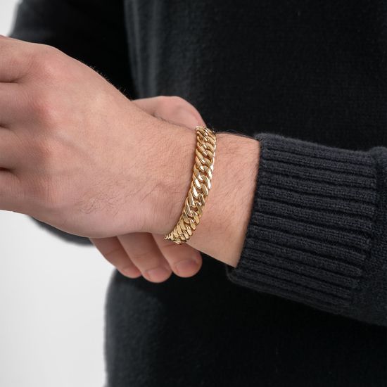 Pulseira-Masculina-em-Ouro-Amarelo-Dupla