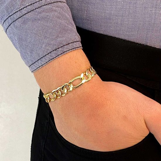 pulseira-figaro-de-ouro-masculina-fluiarte