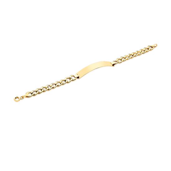 Pulseira-Feminina-de-Chapa-em-Ouro-18k-Groumet-PN14CP03-Fluiarte-Joias