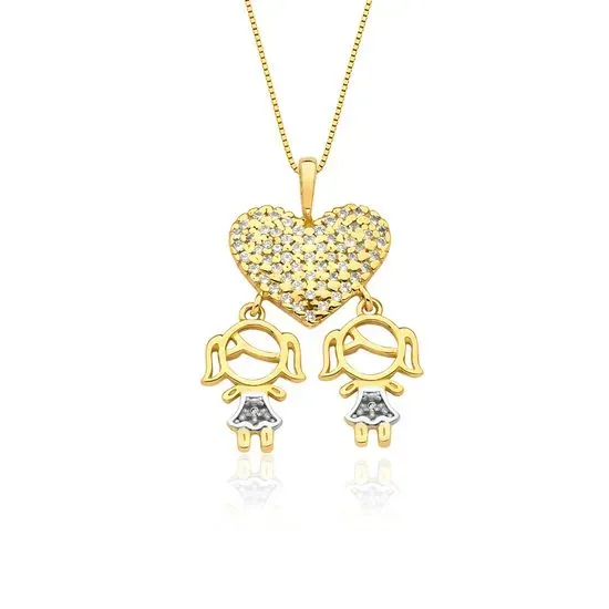 pingente-de-coracao-e-filhas-em-ouro-18k