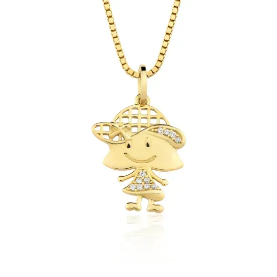 pingente-menina-em-ouro-18k-com-vestido