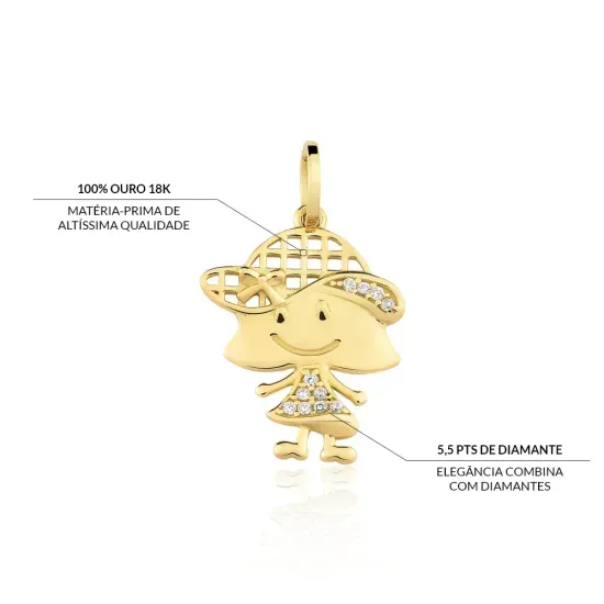 pingente-menina-com-diamantes-e-ouro-18k